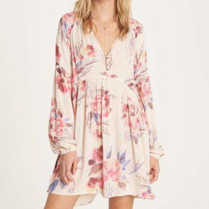 EUC Billabong Until Tomorrow Long-Sleeve Dress!